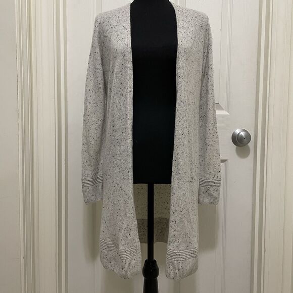 PURE COLLECTION 100% Cashmere Open Front Long Knit‎ Cardigan Sweater Small - Picture 1 of 8